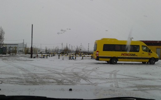 Primera nevada del año en Cerro Dragón