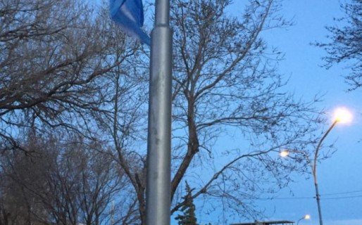 El intendente participó del arrío a la Bandera Nacional
