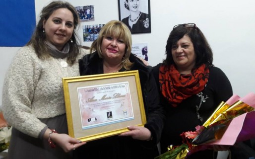 Ana Llanos recibió el premio ‘Paquita’