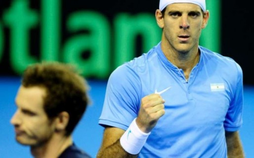 Davis: Del Potro venció a Murray y después Pella puso el 2-0