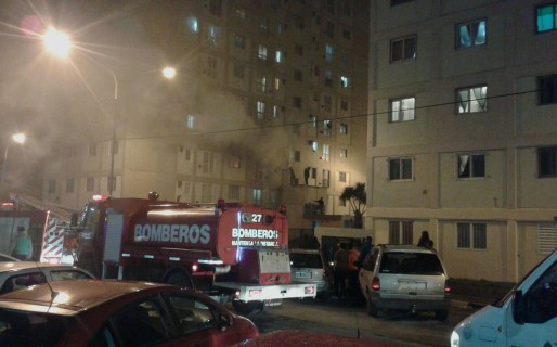 Se incendió un departamento en el complejo Las Torres