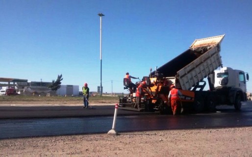 Das Neves valoró reactivación de la pavimentación de la rotonda de acceso norte