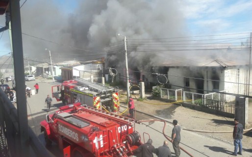Incendio en cuatro viviendas de Kilómetro 8