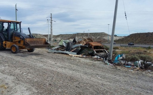 El Municipio realizó un levantamiento en una usurpación de tierras fiscales