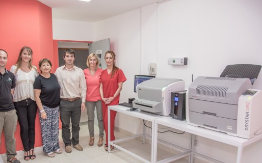 PAE donó un equipo de digitalización de imágenes radiológicas al Hospital de Rada Tilly