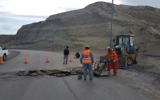 El Municipio realizó rápidas reparaciones en el Camino Centenario