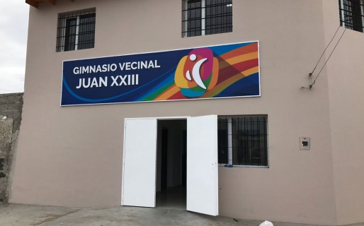 Este viernes quedará inaugurado el gimnasio del barrio Juan XXIII