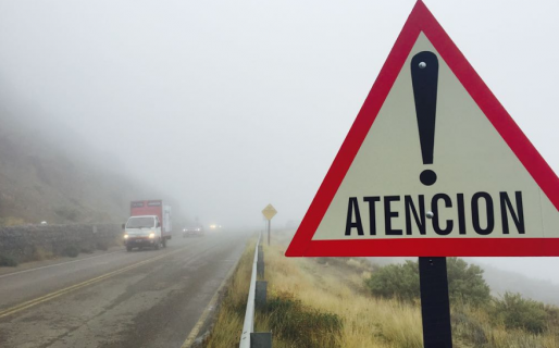 Cierran el Camino Perón por acumulación de barro