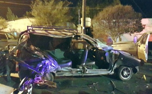 Accidente fatal en la entrada a B° Laprida