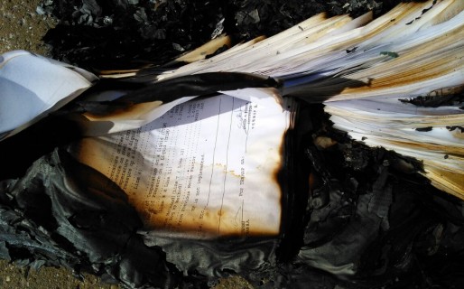 Incendio en oficinas de Hidrocarburos: Provincia señala intencionalidad