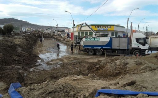Se acentúan las tareas de acondicionamiento de pluviales en zona sur