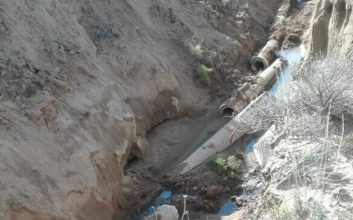 Rada Tilly: Se rompió un caño y se demora el bombeo