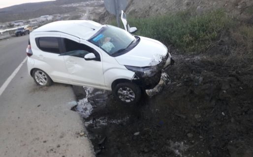 Accidente en Ruta 3 pasando la entrada a Rada Tilly