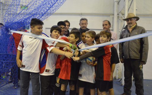 Inauguraron las nuevas canchas del Club Huergo