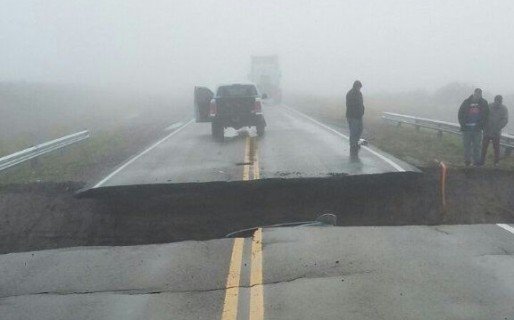 Comodoro, sin comunicación terrestre con Trelew y Caleta Olivia