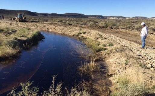 El Municipio inspecciona la limpieza en el sector del derrame de hidrocarburos
