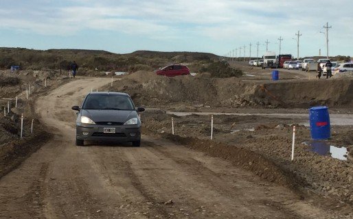 Habilitan tramo provisorio de la Ruta 1 hacia Caleta Córdova