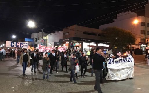 La marcha en Comodoro: Amplio repudio al 2×1