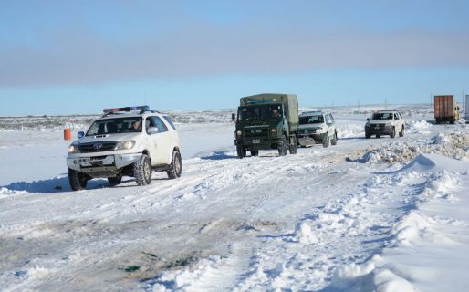El Municipio asistió a conductores varados en la Ruta 3