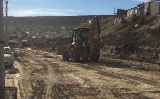 Fuerte trabajo en el mantenimiento de caminos y accesos