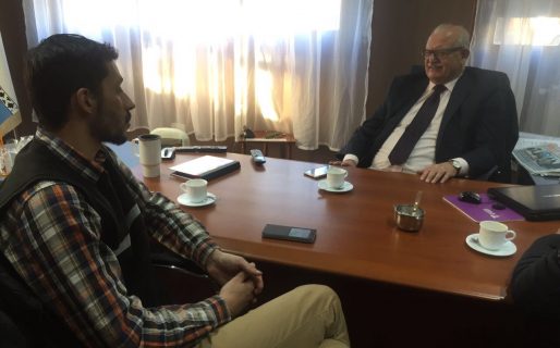 Leandro Moyano se reunió con el intendente de Sarmiento