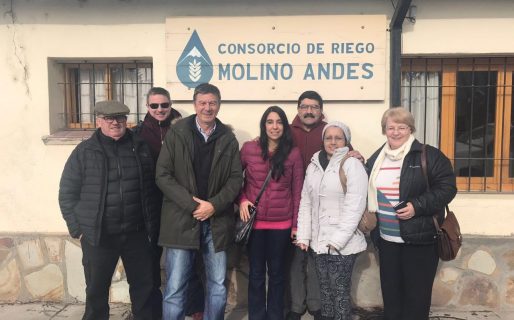 Menna prosiguió su recorrida en la zona cordillerana