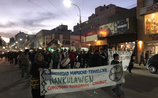 En Comodoro también se marchó por Santiago Maldonado