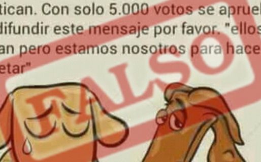 Viral falso: en las PASO no se vota contra el maltrato animal