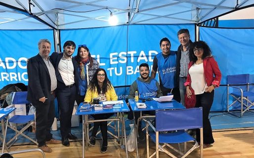 Menna, en Trelew por el programa nacional de servicios a la comunidad