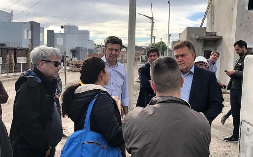 Menna recorrió con Amaya obras de Nación en el Valle