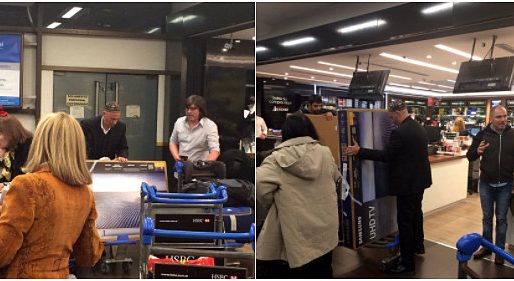 Bergman escrachado mientras andaba de shopping en Chile