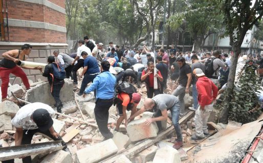 Un terremoto de 7.1 grados sacudió la capital de México