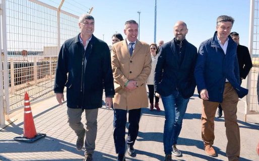 Dietrich inauguró obras en el puerto local