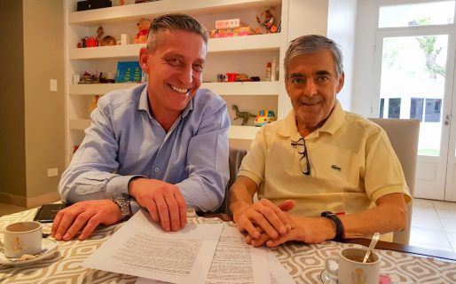 Das Neves recibió a Arcioni tras el triunfo de las elecciones
