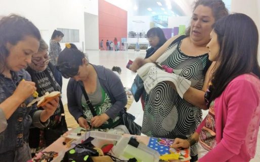 Integrantes de La Casa concretaron una actividad textil de integración