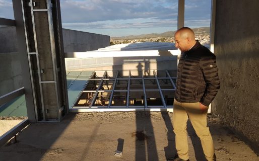 Llugdar supervisó un nuevo avance en la obra comodorense de su Gremio