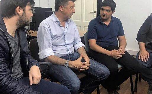 En Madryn, Menna habló de sus propuestas en materia de seguridad