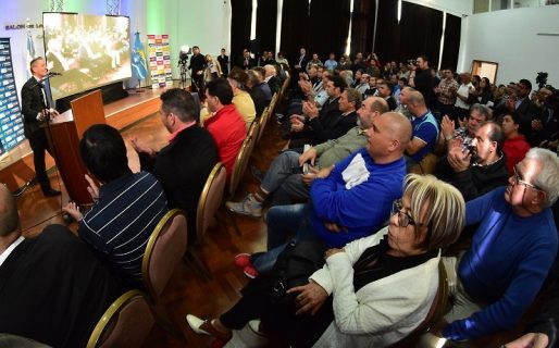 Arcioni presentó el Telebingo Deportivo que brindará apoyo a 163 clubes