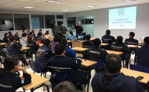 Bomberos de la región participaron de una capacitación brindada por PAE