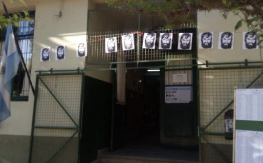 Pegaron fotos de Maldonado en la escuela donde le tocaba votar