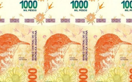 Mañana comienza a circular el nuevo billete de $ 1.000