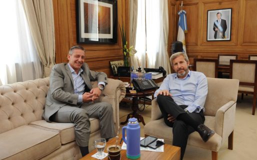 Arcioni se reunió con Frigerio en la Casa Rosada