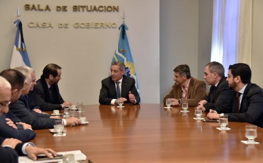 Arcioni recibió a los miembros del Superior Tribunal de Justicia