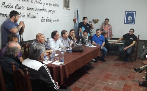 Un grupo de organizaciones sindicales acompañó a Fita