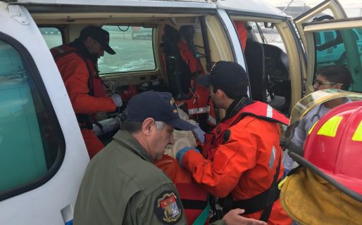 Una mujer tuvo un ACV en un crucero y la rescató Prefectura