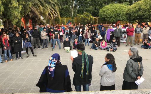 Acto de repudio por la muerte del mapuche en Bariloche