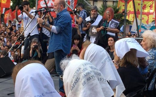 Sergio Maldonado pidió por Santiago ante una multitud