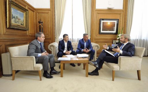Arcioni junto a Frigerio por el Fondo de Reparación Histórica