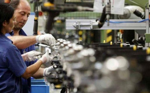 La producción industrial en niveles más bajos que en 2015