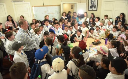 El intendente recibió a alumnos de la Escuela N° 172